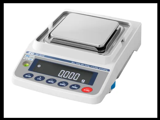 A&D GX&GF-603A Series Precision 3-Place Balance with 620 g Capacity and 0.001 g Readability