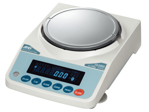 A&D FX-2000i Precision 2-Place Balance with 2200g Capacity and 0.01g Readability-cover