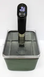 VESKE 0535 Sous Vide Container 12 Qt with Lid, Stainless Steel Rack & Neoprene Sleeve, 9 of 11