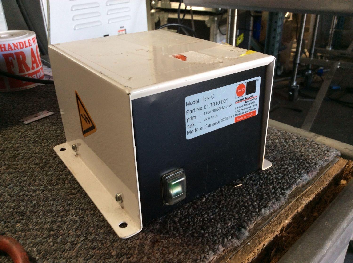Haug North America EN-C Power Supply Static Control 7000-8000V High-Voltage Transformer