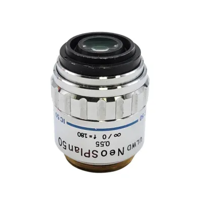 Olympus NeoSPlan 50x ULWD Microscope Objective with BF/DF capabilities