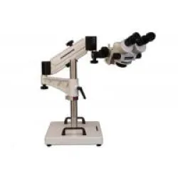 Meiji Techno EMZ-5 Zoom Stereo Microscope with MA502 Eyepieces on SAS-4 Articulating Boom Stand, 3 of 7