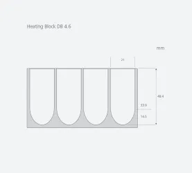 IKA DB 4.6 Round Bottom Tubes Dry Block (20 mm), 2 of 2