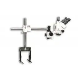 Meiji EMZ-5TR Trinocular Zoom Stereo Microscope with MA502 Eyepieces and S-4500 Boom Stand, 3 of 5