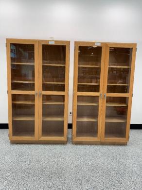 Diversified S72 Lockable Microscope Glass Cabinet for Laboratory Equipment Storage-cover