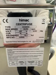 Eppendorf Himac CC40SNX High-Speed Laboratory Centrifuge with IPC Gen2 Control Unit, 6 of 11