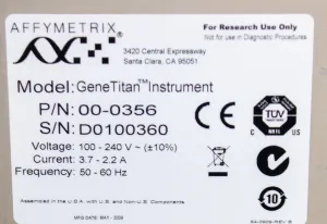 Affymetrix GeneTitan Multi-Channel Instrument for Automated Array Processing, 4 of 8
