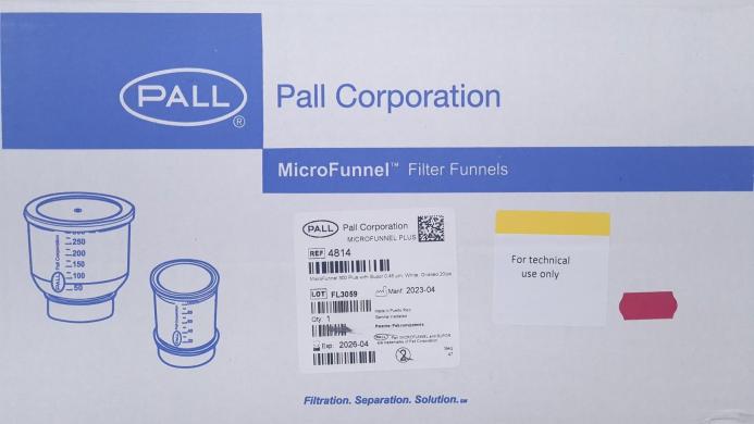 8 x Boxes of 20 Pall Corporation MicroFunnel 300 Plus with Supor 0.45um White-cover