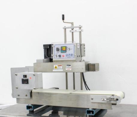 APM TCBSDM.3/8.6X3 Conveyorized Tabletop Band Sealer with Crank Handle Head Adjustment-cover