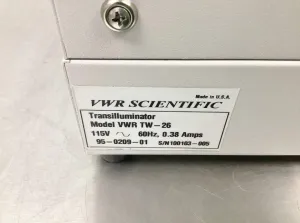 VWR TW-26 White Light Transilluminator for Gel and Film Visualization, 8 of 8