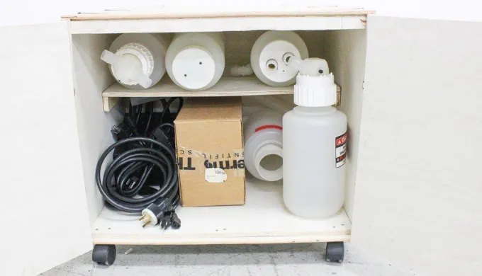 Misc. Custom Crate/Cabinet of Miscellaneous Laboratory Items for Facility Storage