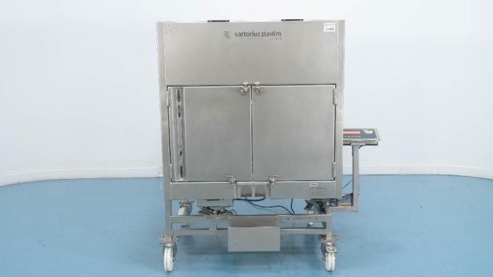 Sartorius Stedim STD 1000L Stainless Steel Palletank Cubical with Minebea Intec Weighing System-cover