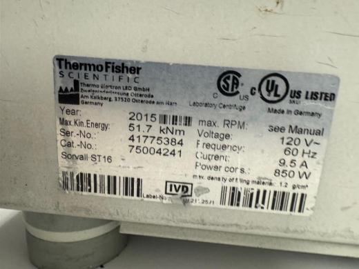 Thermo Fisher Sorvall ST16 Benchtop Laboratory Centrifuge with Multi-Tube Rotor-cover