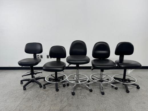 Ergonomic Lab and Office Chairs with Adjustable Heights and Swivel Casters (Qty 5)-cover