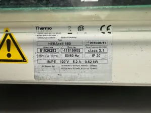Thermo Fisher Scientific HERAcell 150i CO2 Incubator with Touchscreen Controller, 2 of 2