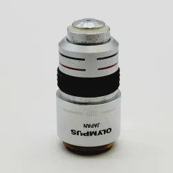 Olympus A100PL 100x PL Phase Contrast Microscope Objective 1.30 Oil 160/-, 2 of 3