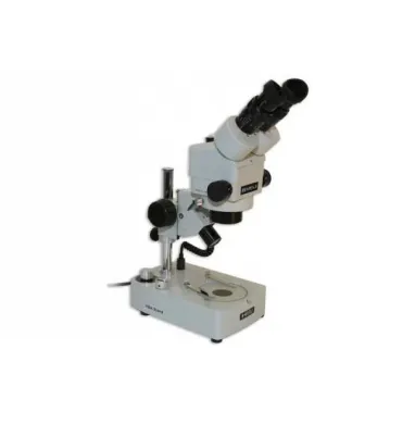 Meiji EMZ-8UD Zoom Stereo Microscope with Fiber Optic Illumination Stand and MA502 Eyepieces
