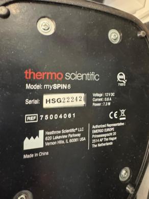 Thermo Fisher Scientific mySPIN 6 Mini Centrifuge for Microcentrifuge Tubes-cover
