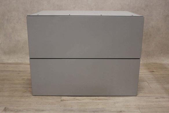 Low 2-Drawer Cabinet with Special Drawers in Grey-cover