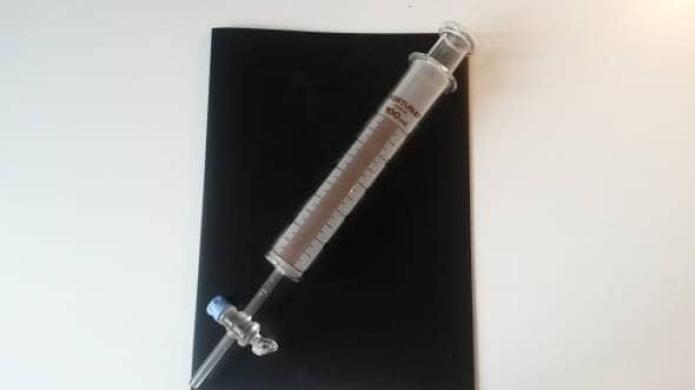Gas measuring syringe-cover