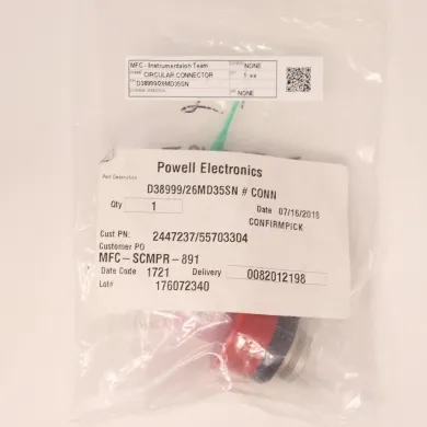 Amphenol D38999/26MD35SN Circular MIL-Spec Connector 37-Pin Cable-Mount