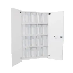 TrippNT White HDPE Secure Telemetry Transmitter Storage Cabinet with Electronic Code Lock, 4 of 5