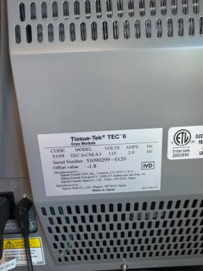Sakura Tissue Tek TEC 6-EM-A1 Tissue Embedding System with Cryo Module-cover