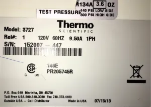 Thermo Precision 3727 Refrigerated Incubator (6.1 Cu-Ft), 8 of 8