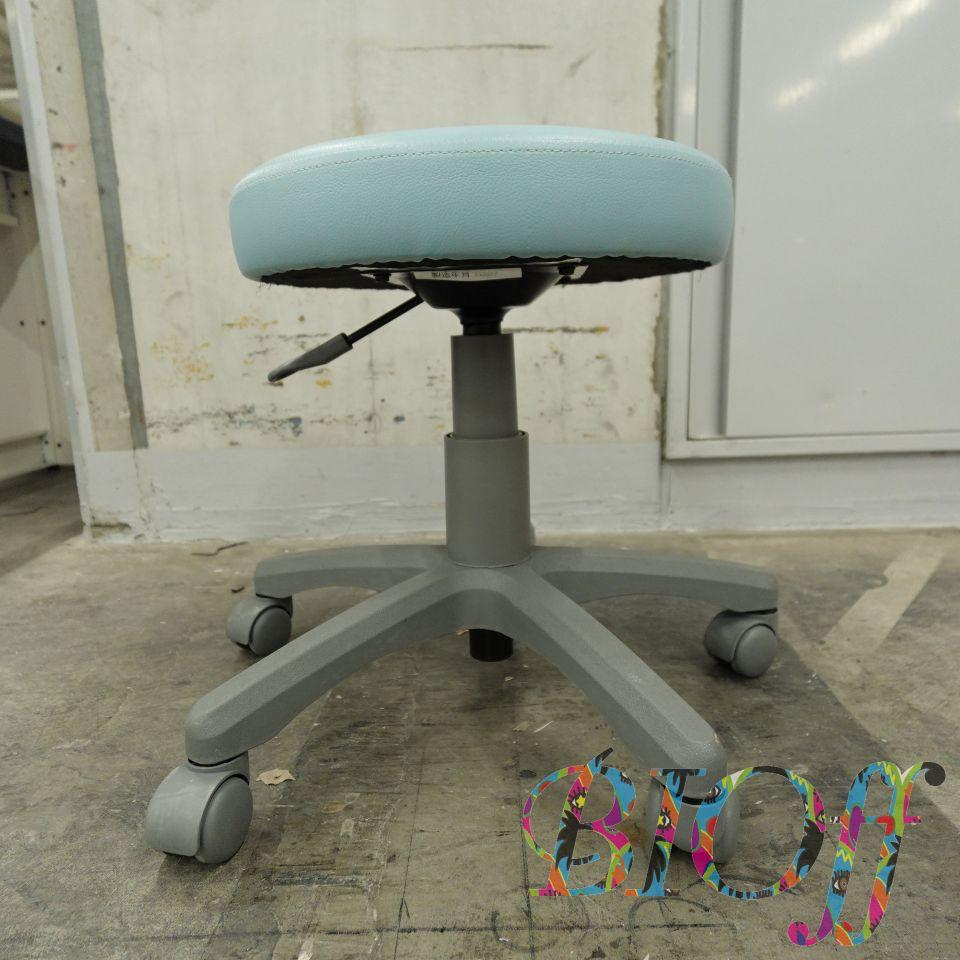 Nakabayashi RZR-103 Laboratory Chair, Light Blue, Adjustable Height