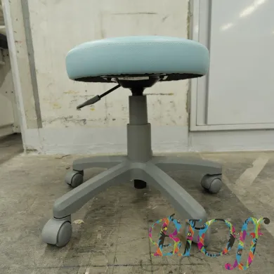 Nakabayashi RZR-103 Laboratory Chair, Light Blue, Adjustable Height