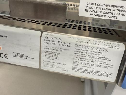 Thermo Scientific 1300 Series A2 4-Foot Class II Biosafety Cabinet-cover