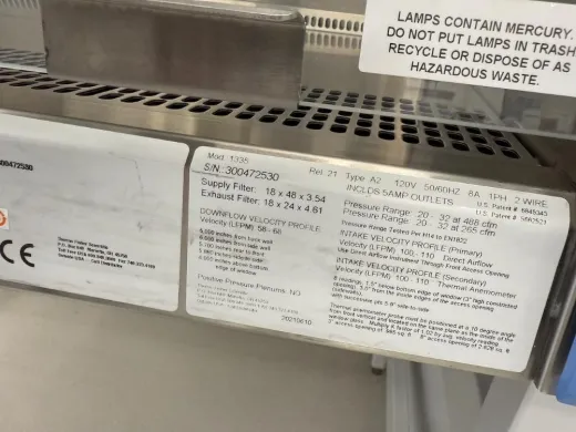 Thermo Scientific 1300 Series A2 4-Foot Class II Biosafety Cabinet