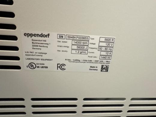 Eppendorf 5920R Refrigerated Centrifuge for Molecular Biology and Clinical Diagnostics-cover
