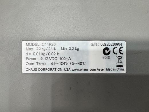 Ohaus C11P20 Digital Scale-cover