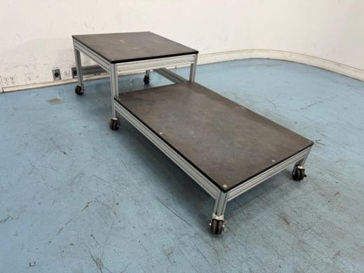 Custom Lab Automation Table with Aluminum Frame and Caster Wheels-cover