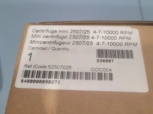 NAHITA 2507/25 Mini Centrifuge with Variable Speeds up to 10,000 rpm, 3 of 3