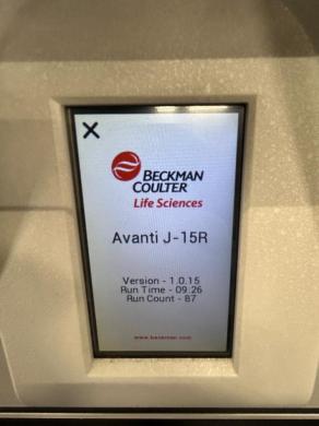 Beckman Coulter Avanti J-15R IVD Refrigerated Benchtop Centrifuge with Digital Touchscreen-cover