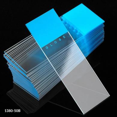 Globe Scientific Diamond® White Glass Color-Coded Microscope Slides with 90° Corners, Model 1380-50B-cover