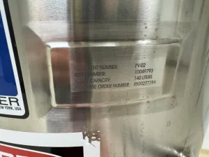 Feldmeier 140L Stainless Steel Reactor Vessel for Chemical and Bioprocess Applications, 3 of 3