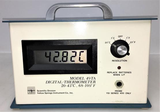 YSI 49TA Digital Thermometer with Series 400 Probe-cover