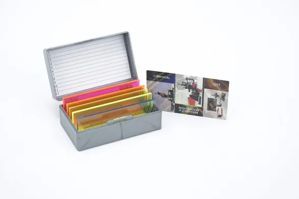 Thorlabs FSK5 Fluorescence Microscope Slide Set, 5 Colors