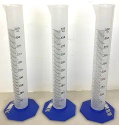 Nalgene 3662-0500 500mL Polypropylene Graduated Cylinder with Blue Base, 2 of 8