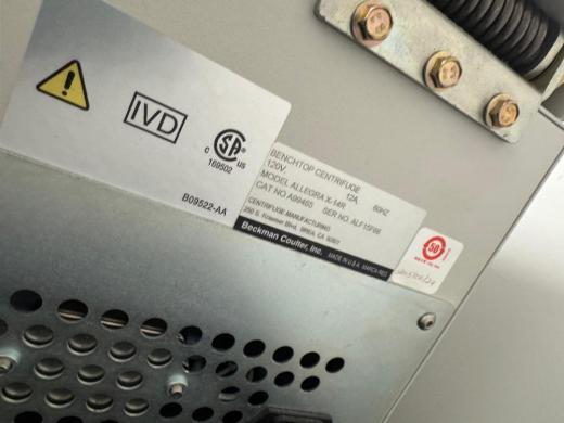 Beckman Coulter Allegra X-14R Refrigerated Centrifuge-cover