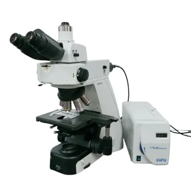 Nikon Eclipse Ci-S Fluorescence Microscope with Exfo X-Cite Illumination