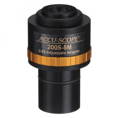 Accu-Scope 0.5× C-Mount Adapter for 23.2 mm Microscope Eyetubes and Photo Tubes