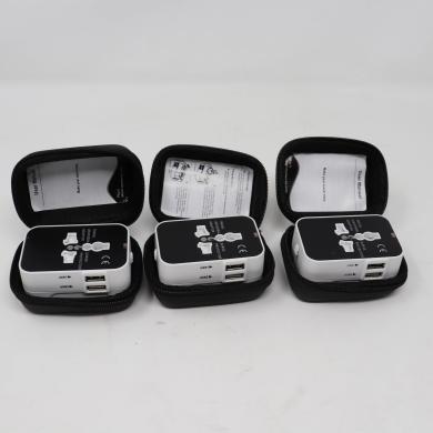 Universal Travel Power Adapters with Multi-Region Outlets and Dual USB Ports (3-Pack)-cover