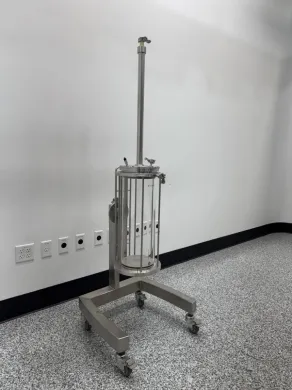 GE Healthcare AxiChrom 50 Preparative Chromatography Column with Mobile Stainless Steel Stand