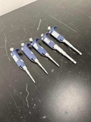 Rainin Pipet Lite Manual Single-Channel Adjustable-Volume Pipettes - Pack of 5-cover