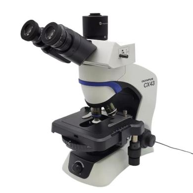 Olympus CX43 Trinocular Microscope with Phase Contrast and Fluorescence-cover