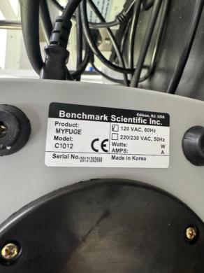 Benchmark myFuge Mini Centrifuge Model C1012 for Microcentrifuge Tubes-cover